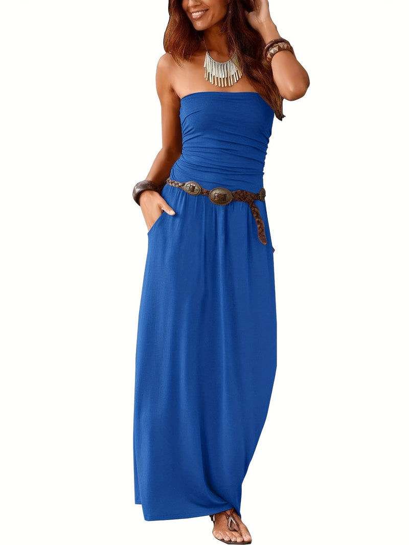 Maxi jurk | Boho | Zomer | Strapless jurk | Tube jurk-Boetiek Moda