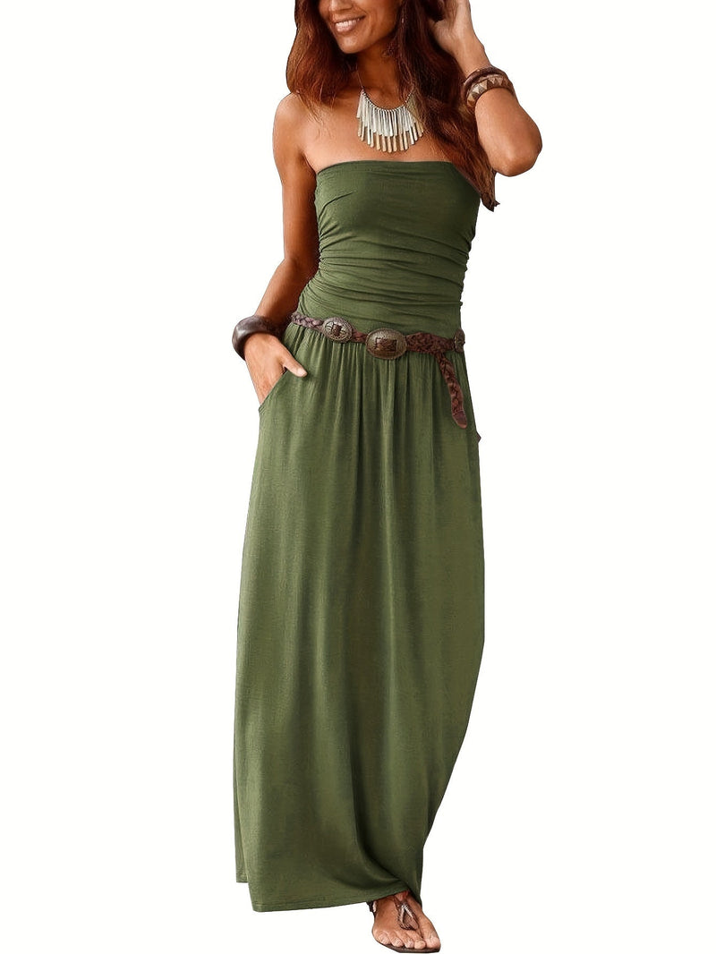 Maxi jurk | Boho | Zomer | Strapless jurk | Tube jurk-Boetiek Moda