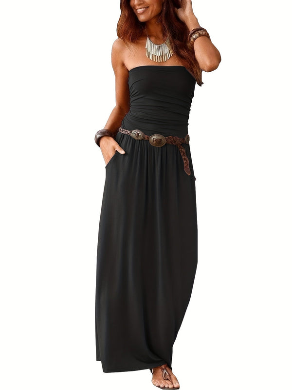 Maxi jurk | Boho | Zomer | Strapless jurk | Tube jurk-Boetiek Moda