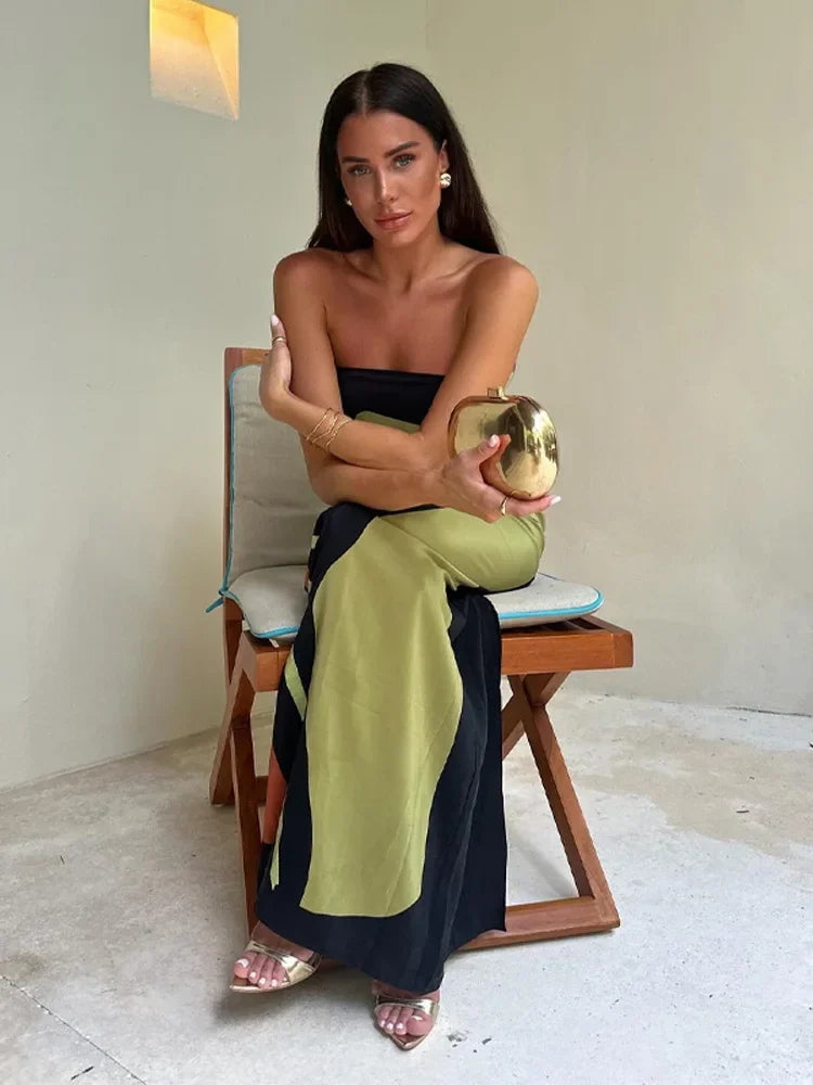 Maxi jurk | Elegant | Tube | Strapless jurk | Maxi Sundress-Boetiek Moda