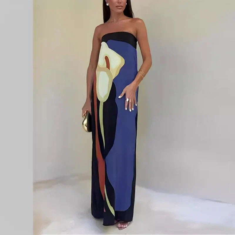 Maxi jurk | Elegant | Tube | Strapless jurk | Maxi Sundress-Boetiek Moda