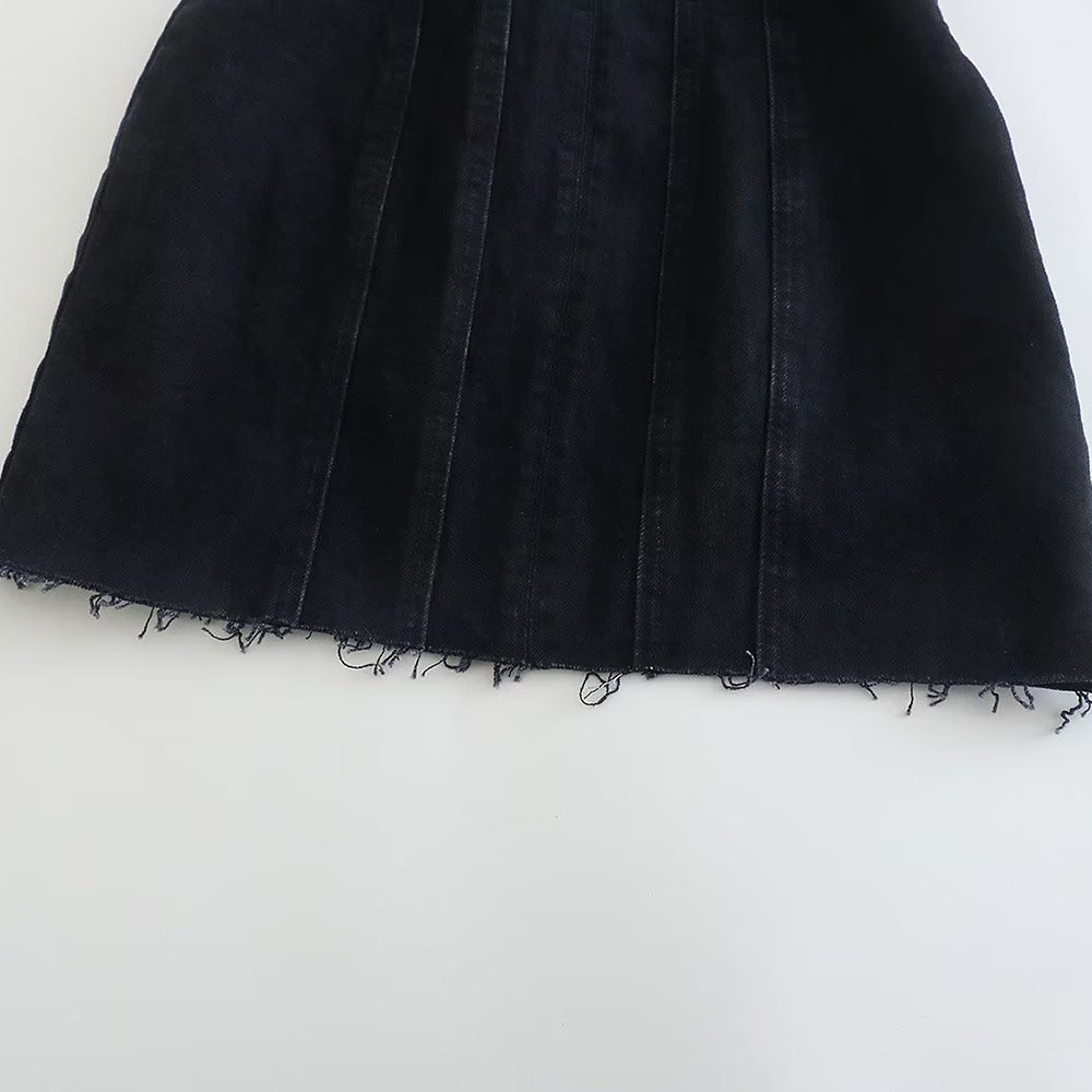 Mini Denim Jurk - Damespijp Bodycon Denim Strapless Jurk-Boetiek Moda