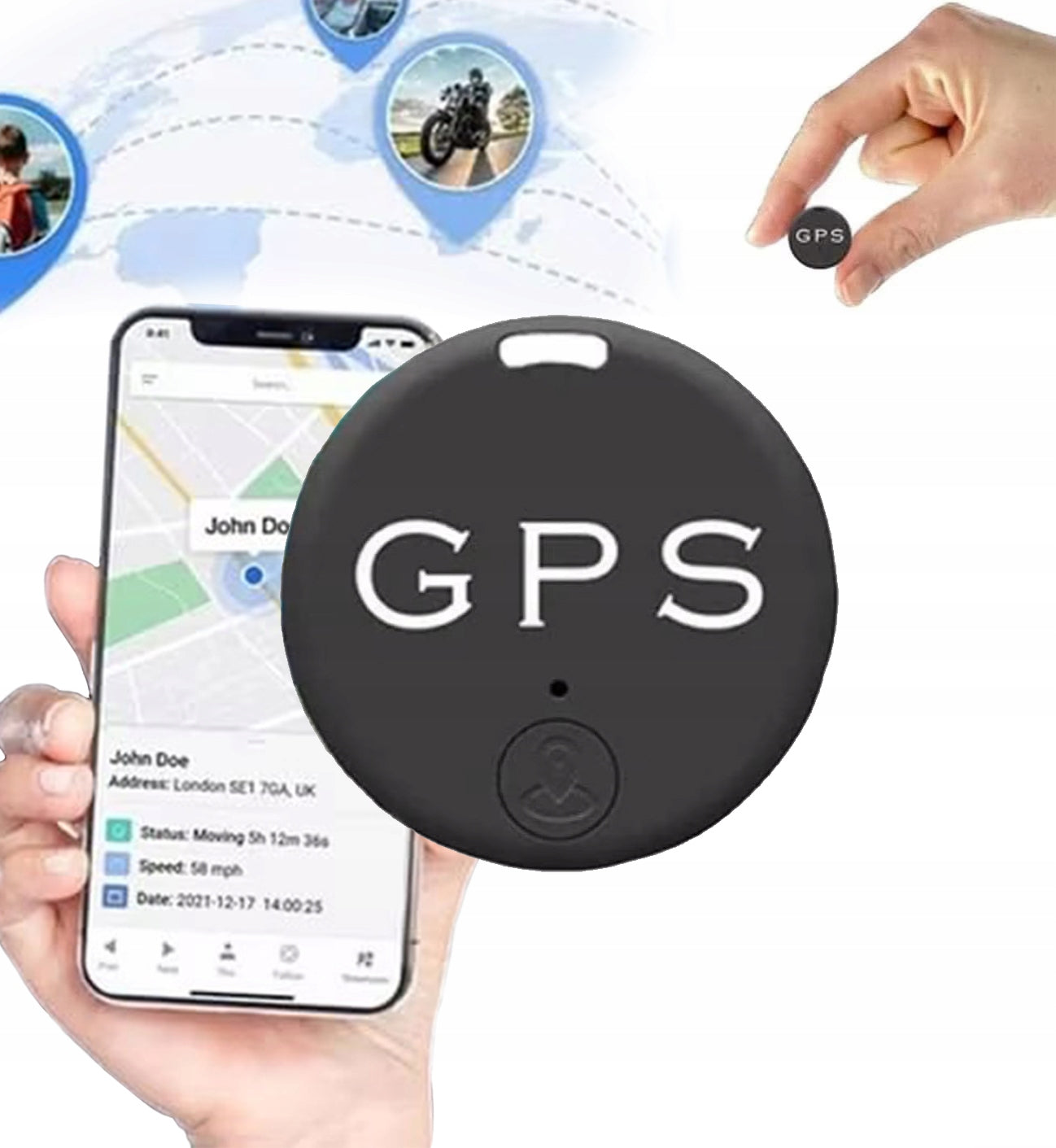 Mini GPS-tracker - Kleine magnetische realtime GPS-tracker-Boetiek Moda