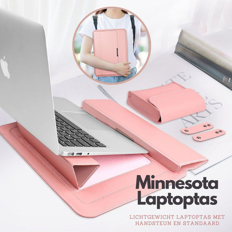 Minnesota Laptop Sleeve | Lichtgewicht laptoptas met handsteun en standaard-Boetiek Moda