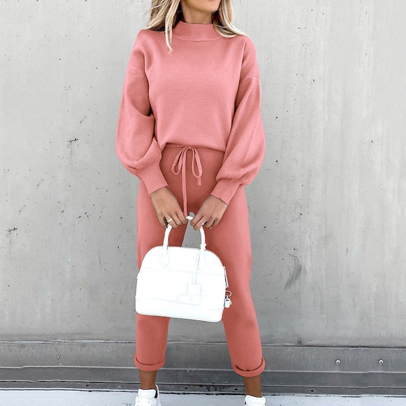 Minty trainingspak | 2-delig elegant en comfortabel dames huispak-Boetiek Moda