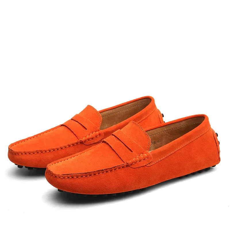 Moccasin | Slip-On | Italiaanse Stijl | Suède Loafers | Herenschoenen-Boetiek Moda