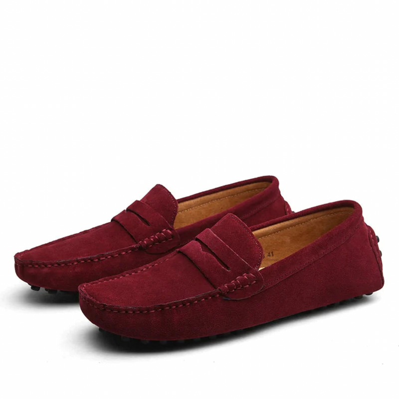 Moccasin | Slip-On | Italiaanse Stijl | Suède Loafers | Herenschoenen-Boetiek Moda