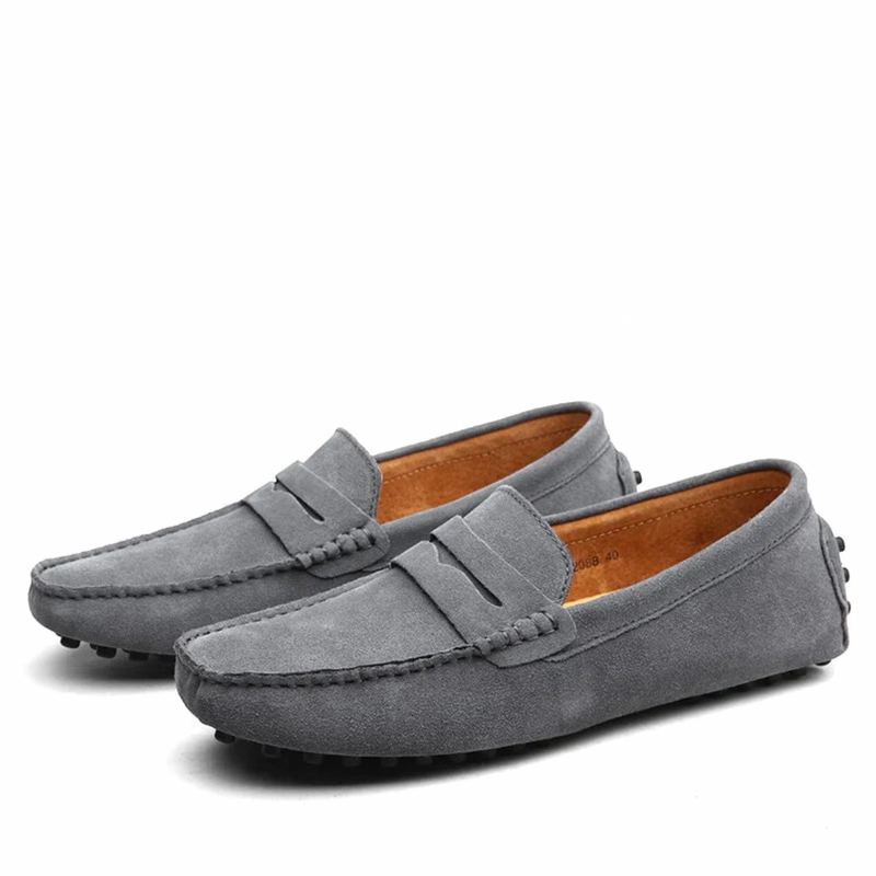 Moccasin | Slip-On | Italiaanse Stijl | Suède Loafers | Herenschoenen-Boetiek Moda