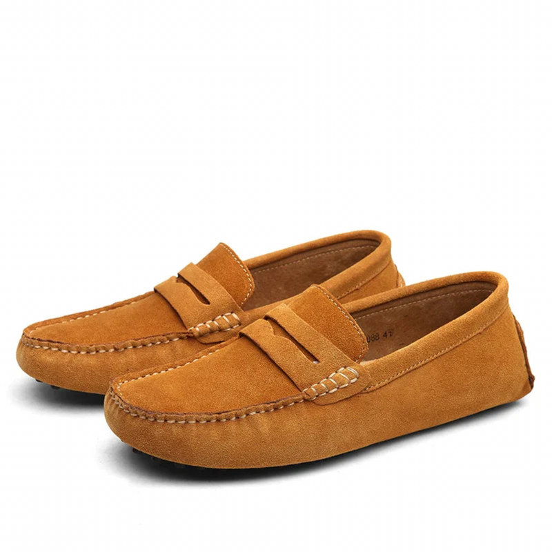 Moccasin | Slip-On | Italiaanse Stijl | Suède Loafers | Herenschoenen-Boetiek Moda