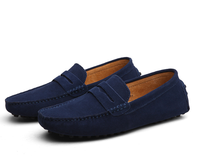 Moccasin | Slip-On | Italiaanse Stijl | Suède Loafers | Herenschoenen-Boetiek Moda