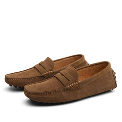 Moccasin | Slip-On | Italiaanse Stijl | Suède Loafers | Herenschoenen-Boetiek Moda