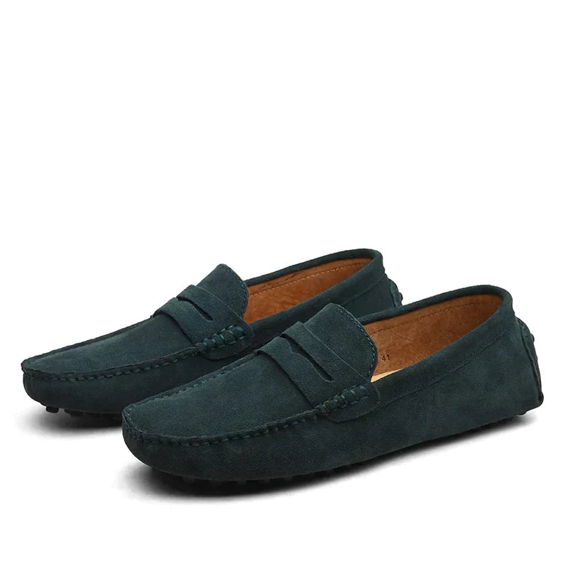 Moccasin | Slip-On | Italiaanse Stijl | Suède Loafers | Herenschoenen-Boetiek Moda