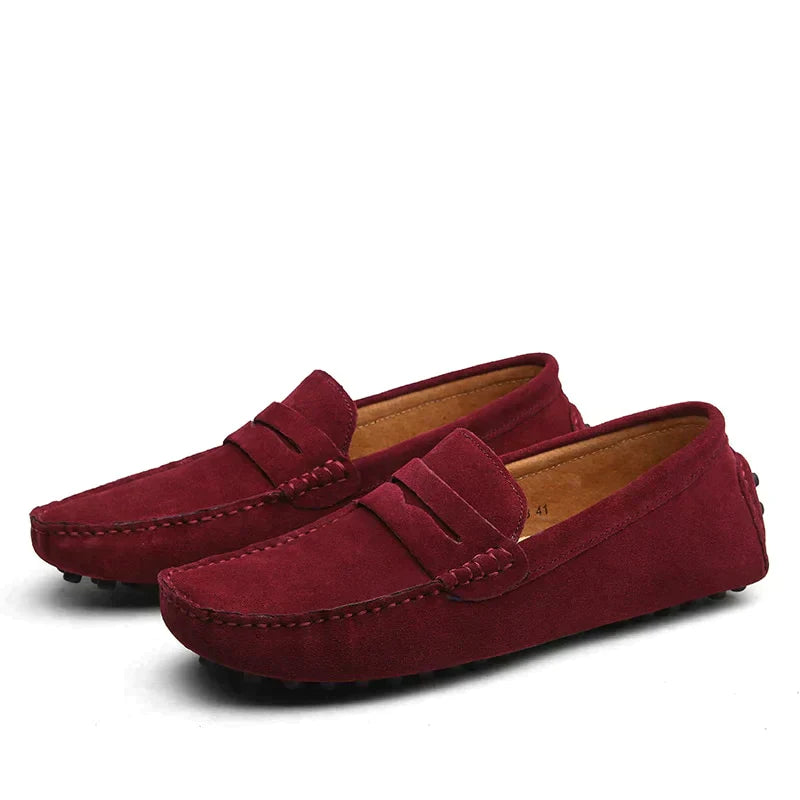 Moccasin | Slip-On | Italiaanse Stijl | Suède Loafers | Herenschoenen-Boetiek Moda