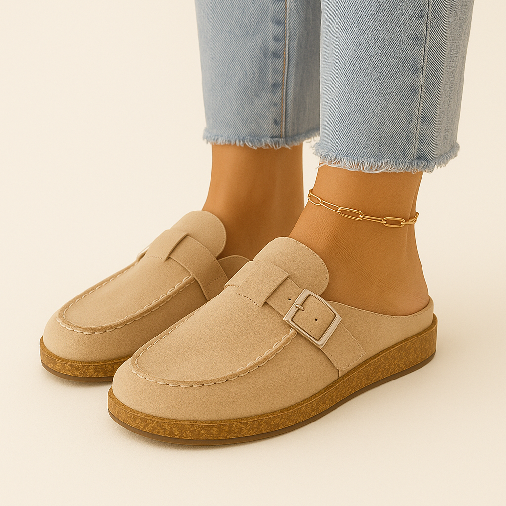 Muiltjes - Vrouwen Slip-On Suède Klompen Slippers-Boetiek Moda
