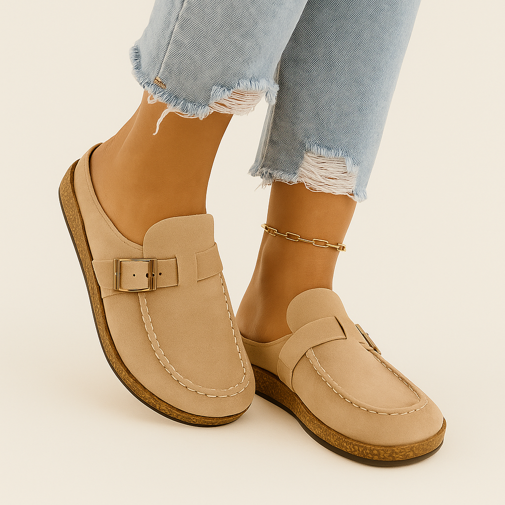 Muiltjes - Vrouwen Slip-On Suède Klompen Slippers-Boetiek Moda
