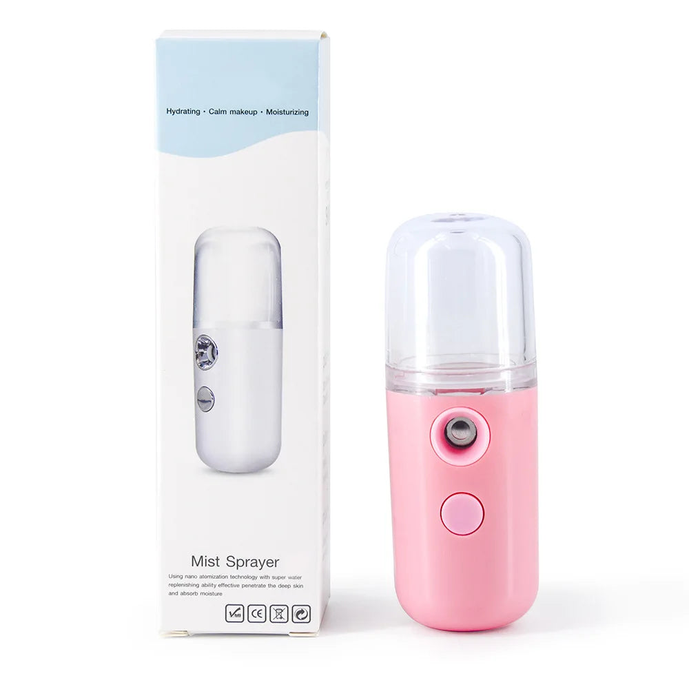 Nano-verstuiver | Hydraterende nevel | Oplaadbaar | Gezichtsverstuiver | Gezichtsnevelspray-Boetiek Moda