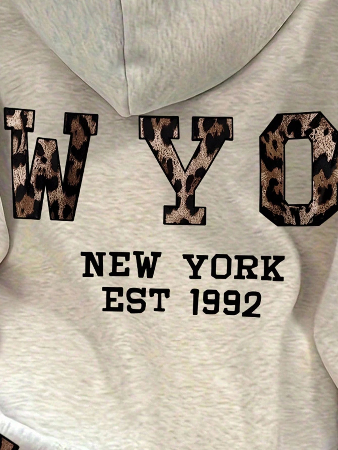 New York Hoodie - Oversized hoodie met print voor dames-Boetiek Moda