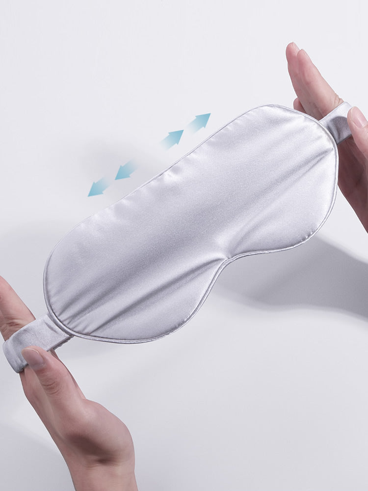 Oogmasker | Zijde | Elastiek | Slaapblinddoek | Slaapmasker-Boetiek Moda