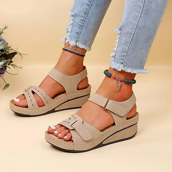 Orthopedische Sandalen, Gespbanden, Sleehakken, Ergonomische schoenen, Zomerschoenen-Boetiek Moda