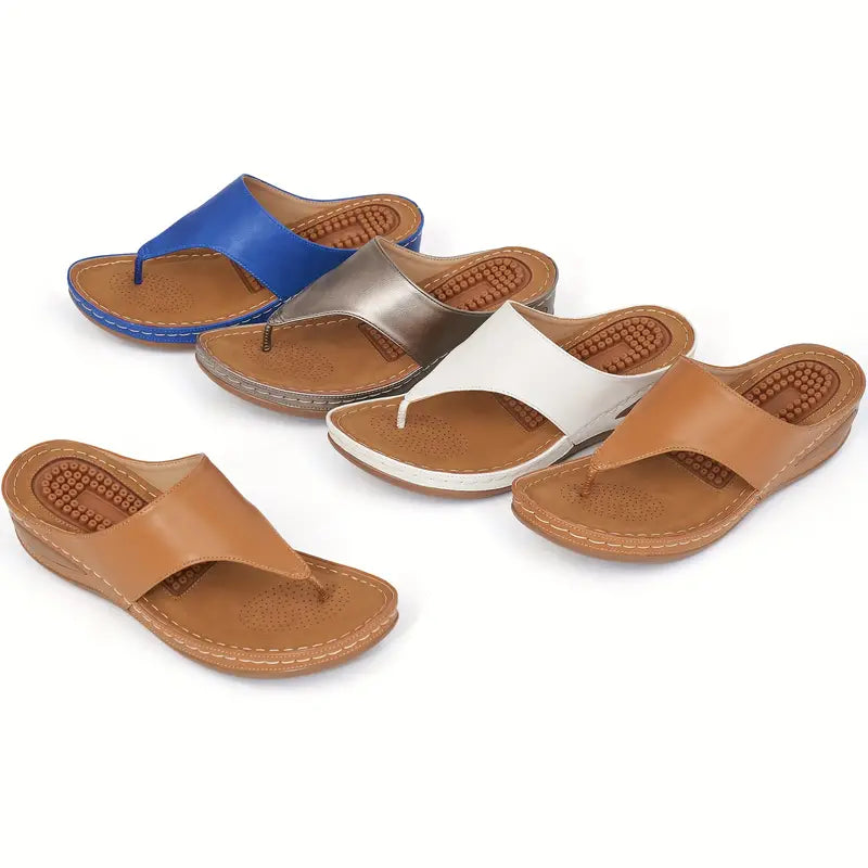 Orthopedische sandalen - Gespband - Steunboog - Sleehakken - Damesschoenen-Boetiek Moda