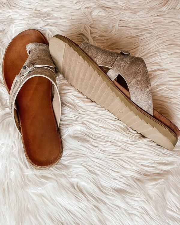 Orthopedische sandalen | Slip-On | Arch Fit | Platte sandalen | Damesslippers-Boetiek Moda