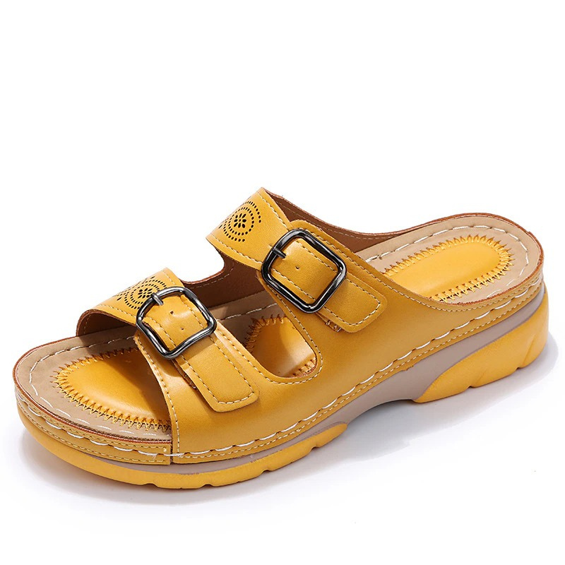Orthopedische sandalen - Slip-On - Ergonomisch -Double Buckle sandalen - Damessandalen-Boetiek Moda