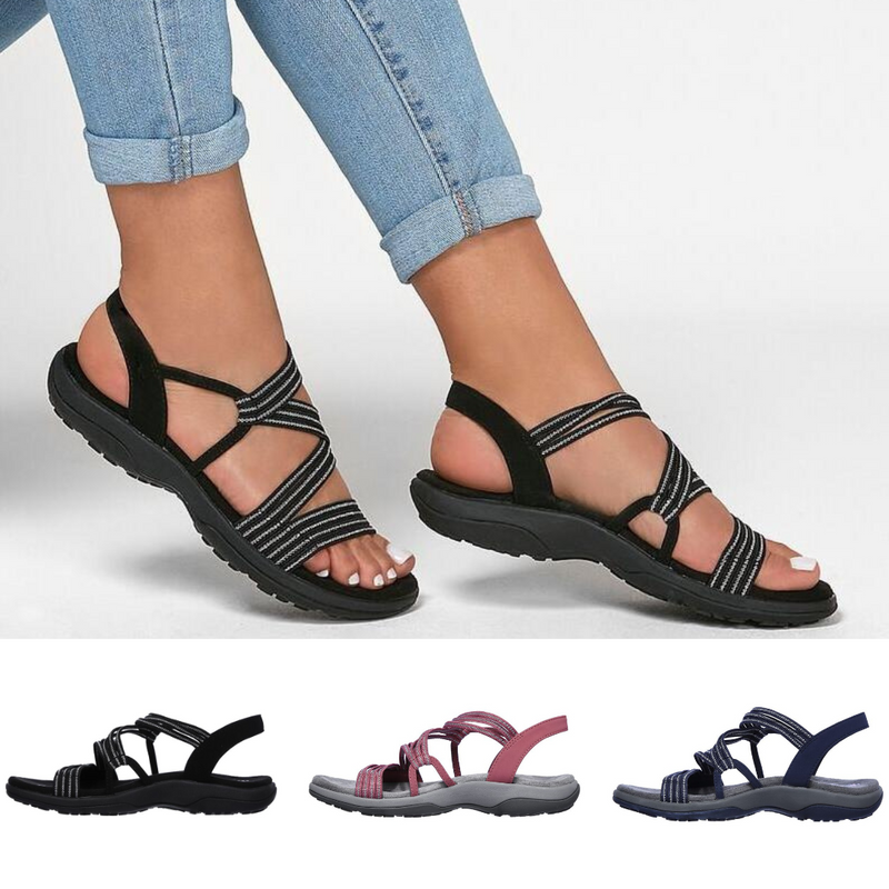 Orthopedische sandalen | Slip-On | Steun voor de voetholte | Sport sandalen | Damessandalen-Boetiek Moda