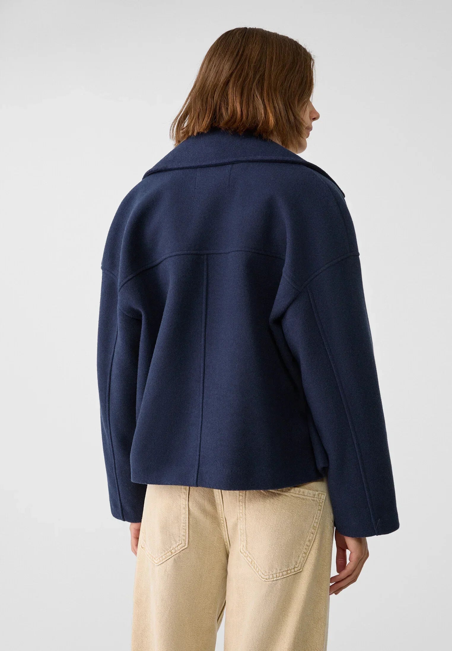 Oversized Jas - Double Breasted - Herfst - Korte trenchcoat - Damesjas-Boetiek Moda