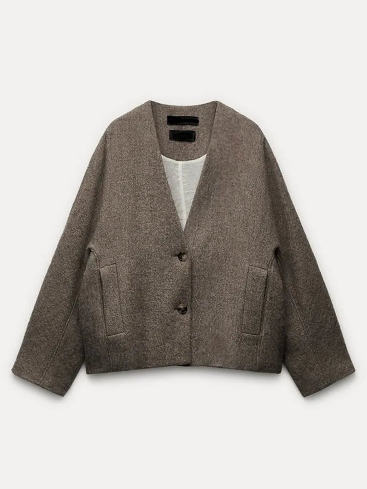 Oversized Jas | Vintage | Losse Jas | Herfstjas | Vrouwenjas-Boetiek Moda