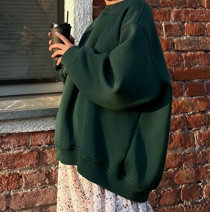 Oversized Sweatshirt | Ronde Hals | Pullover | Oversized Trui | Dameskleding-Boetiek Moda