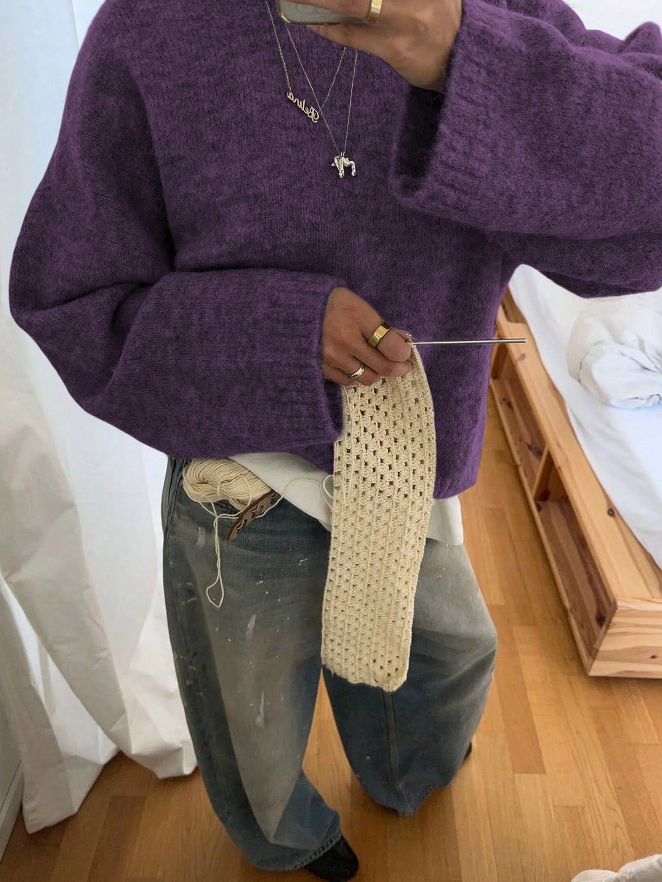 Oversized Trui - Los model - Trui - Gebreide trui - Damesbreigoed-Boetiek Moda