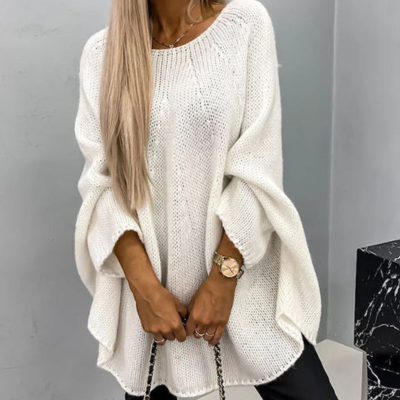 Oversized Trui - Losjes Fit - Comfy - Gebreide Trui - Dames Knitwear-Boetiek Moda