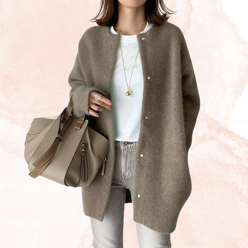 Oversized Vest | Button-Up | Lang | Vestjasje | Vest voor dames-Boetiek Moda