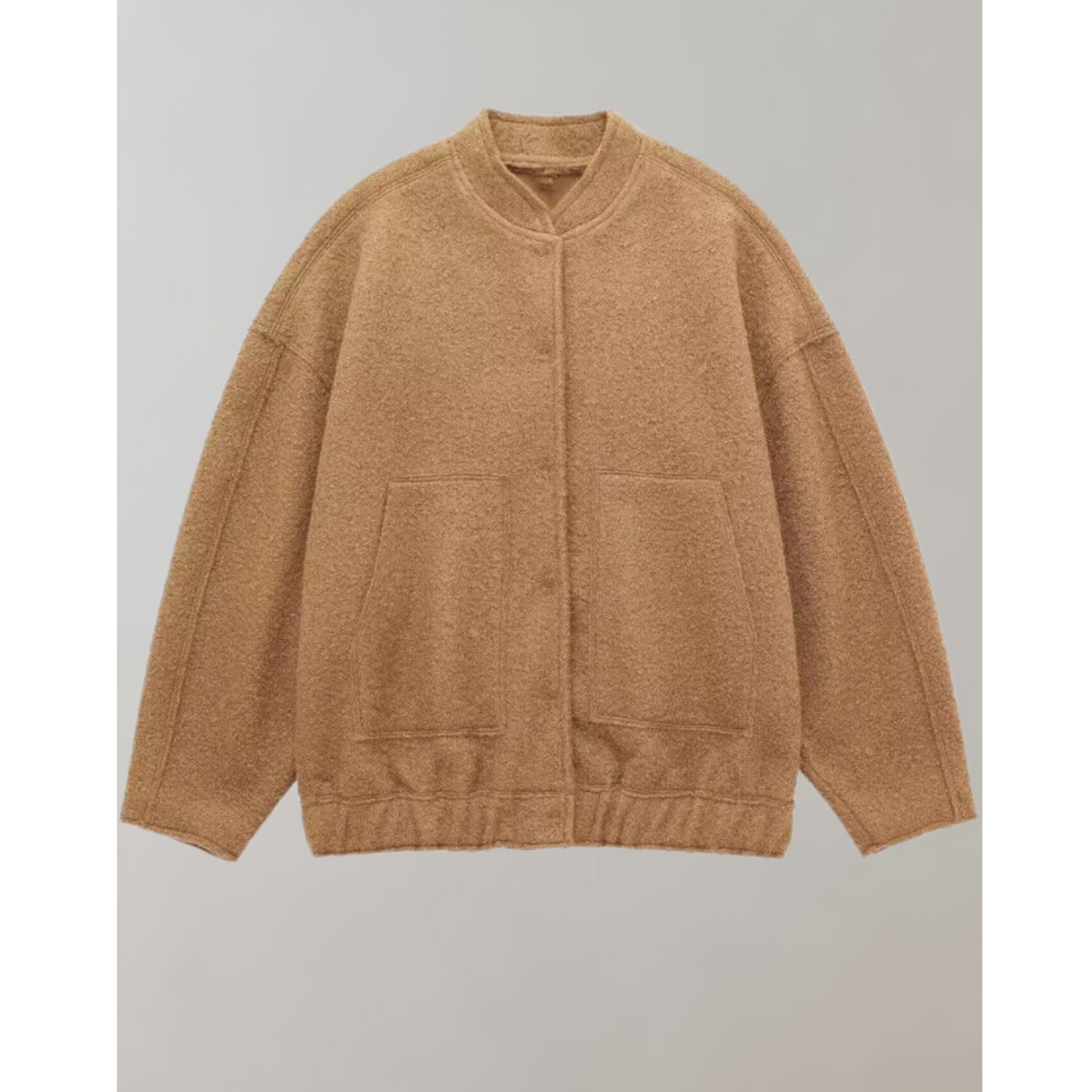 Oversized bomberjack | Button-Up | Zakken | Oversized Jack | Damesjas-Boetiek Moda