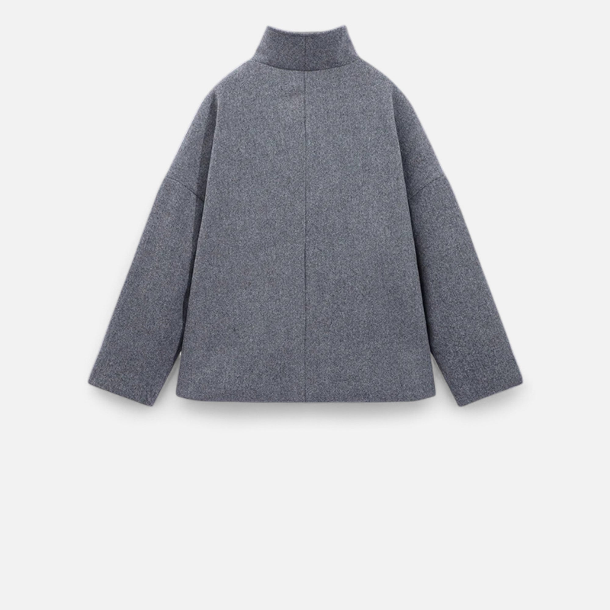 Oversized jas - Dames jas met dubbele knoopsluiting en korte trenchcoat-Boetiek Moda