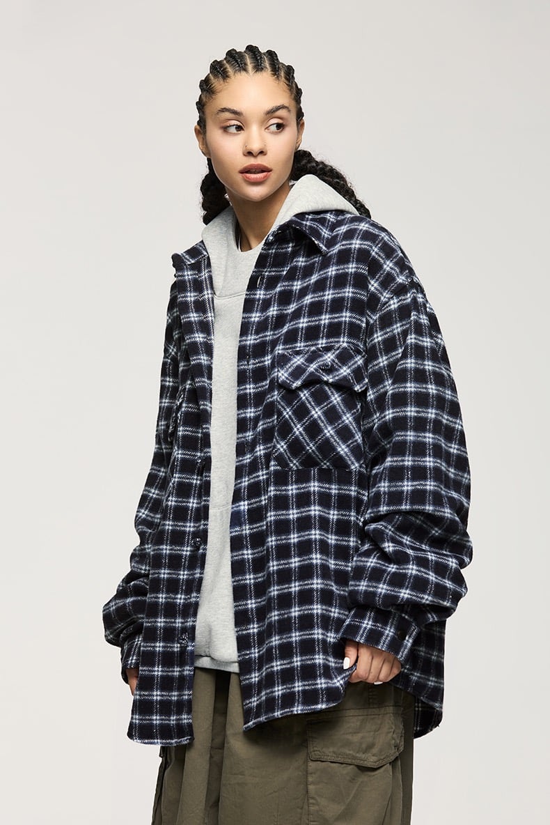 Oversized overhemd - Geruit - Los model - Overhemd met Knoopsluiting - Overhemd-Boetiek Moda