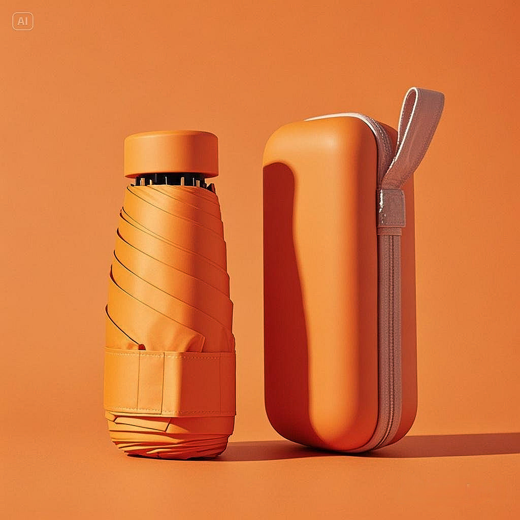 Paraplu met hoes - Compact - Lichtgewicht - Reisparaplu - Opvouwbare paraplu-Boetiek Moda