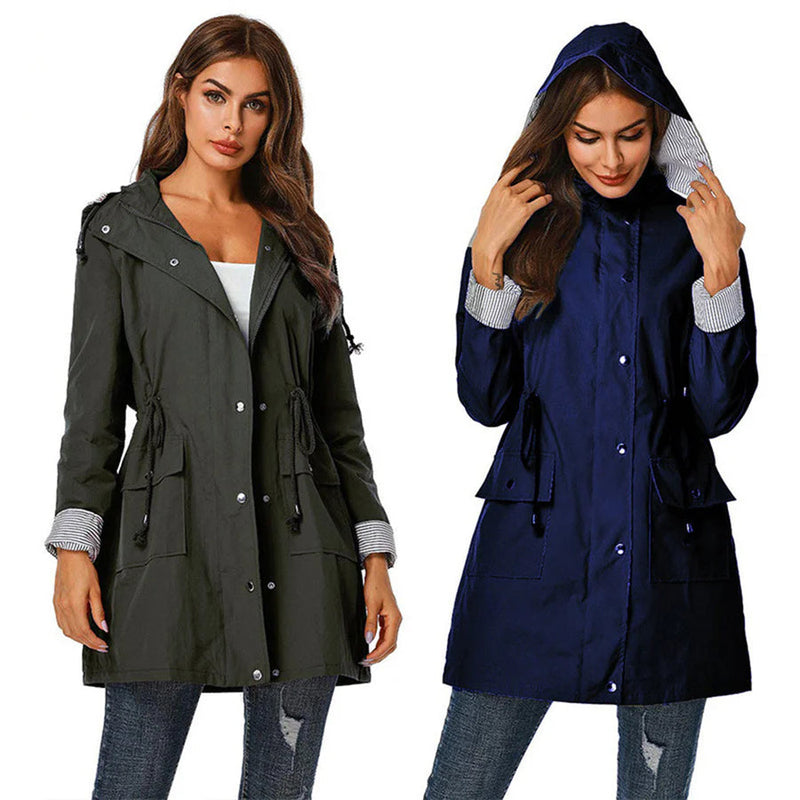 Parka Jas | Capuchon Jas | Waterdicht | Windjack Jas | Vrouwenjas-Boetiek Moda