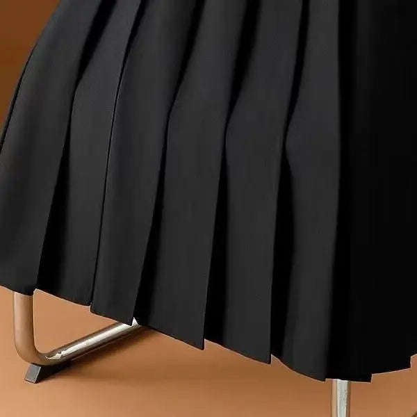 Plooirok | Riem | Hoge taille | Lange rok | Plisse rok-Boetiek Moda