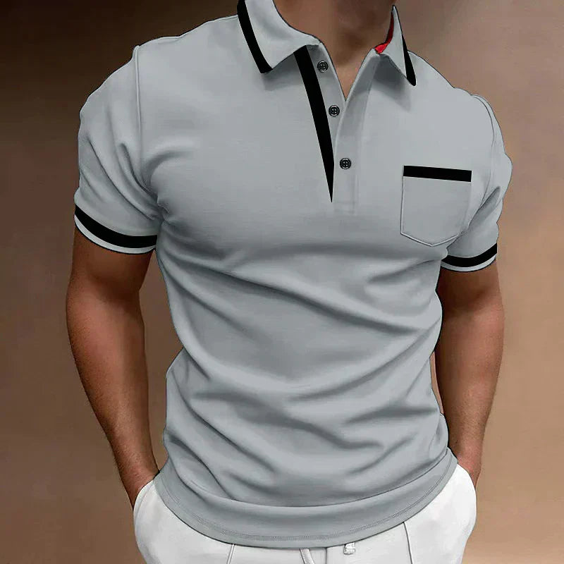 Polo T-Shirt - Herenpolo met kraag en korte mouwen-Boetiek Moda