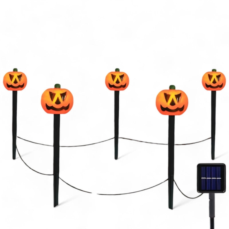 Pompoenlampen voor buiten | Zonne-energie | LED | Halloween Tuinverlichting | Halloweenlampen voor Buiten-Boetiek Moda