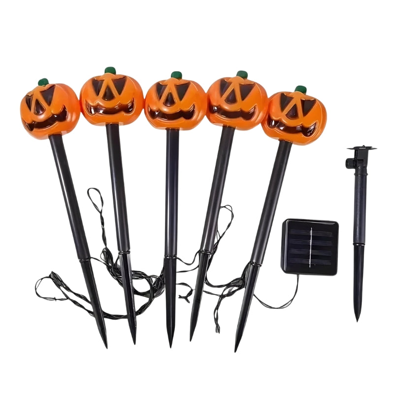 Pompoenlampen voor buiten | Zonne-energie | LED | Halloween Tuinverlichting | Halloweenlampen voor Buiten-Boetiek Moda