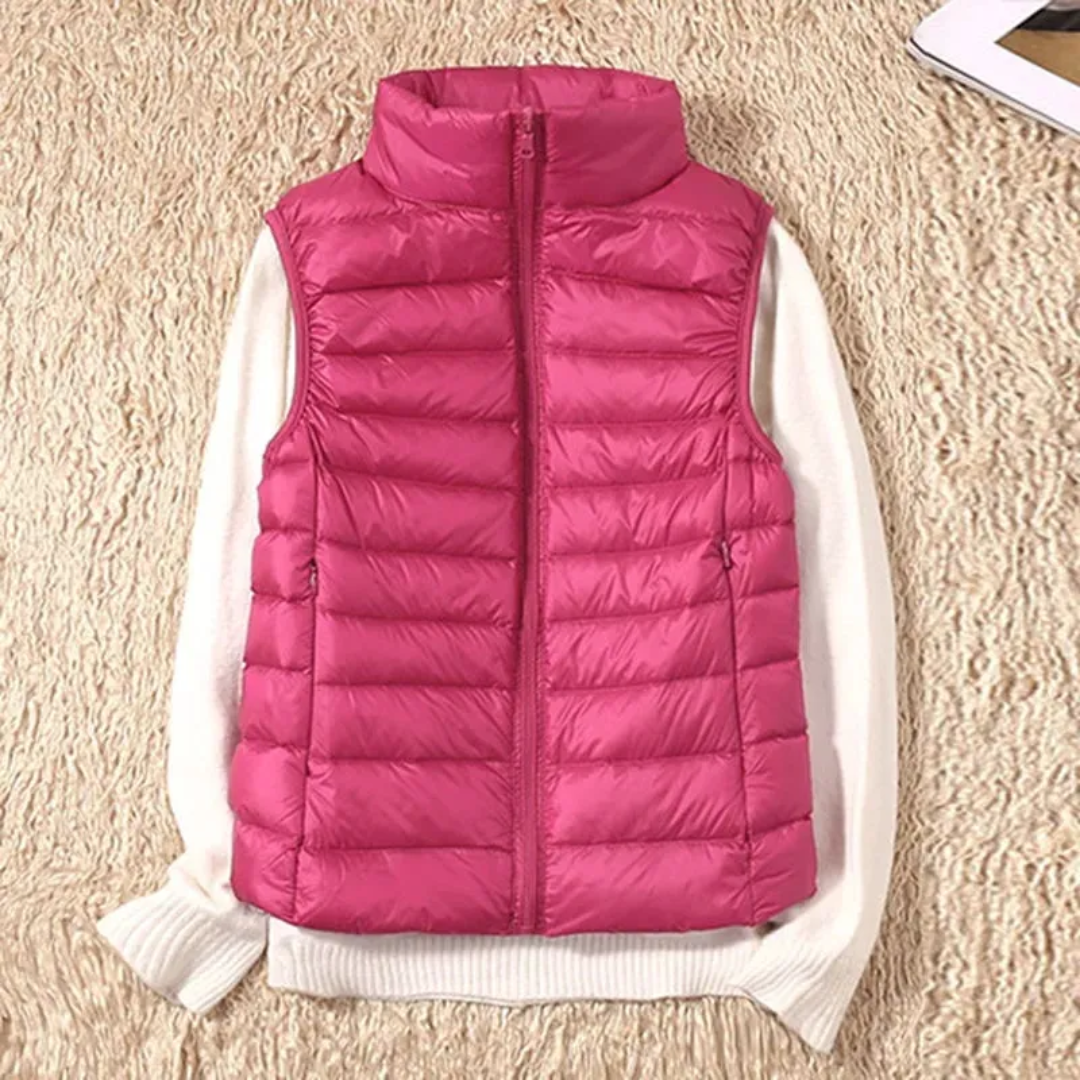 Puffer Gilet | Gewatteerd | Bodywarmer | Donsvest | Dames Gilet-Boetiek Moda
