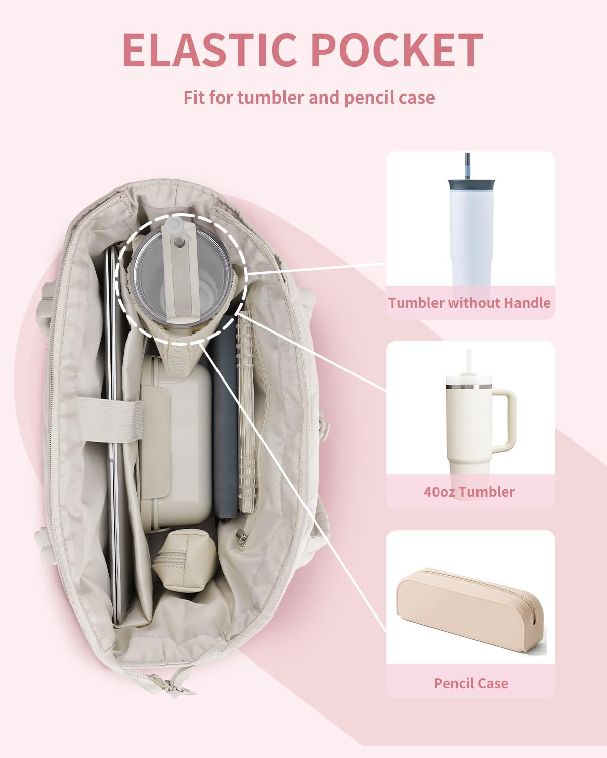 Puffer Tas | Multi Zak | Bekerhouder | Gewatteerde Tas | Draagtas-Boetiek Moda