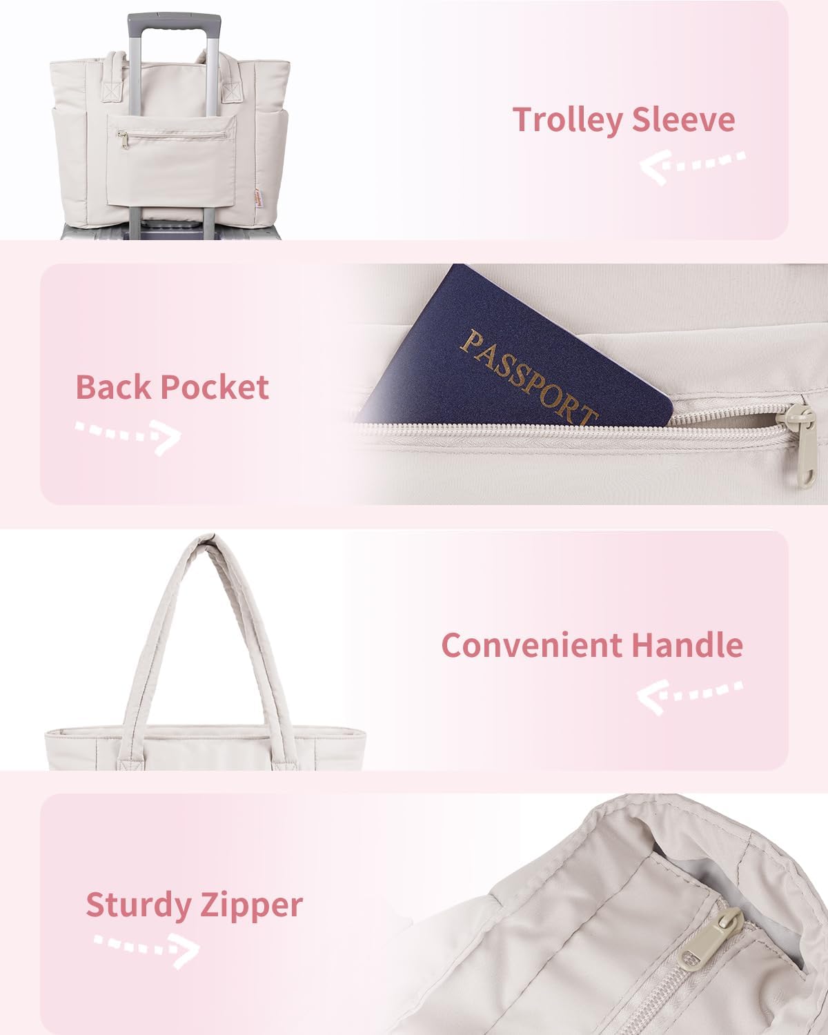 Puffer Tas | Multi Zak | Bekerhouder | Gewatteerde Tas | Draagtas-Boetiek Moda