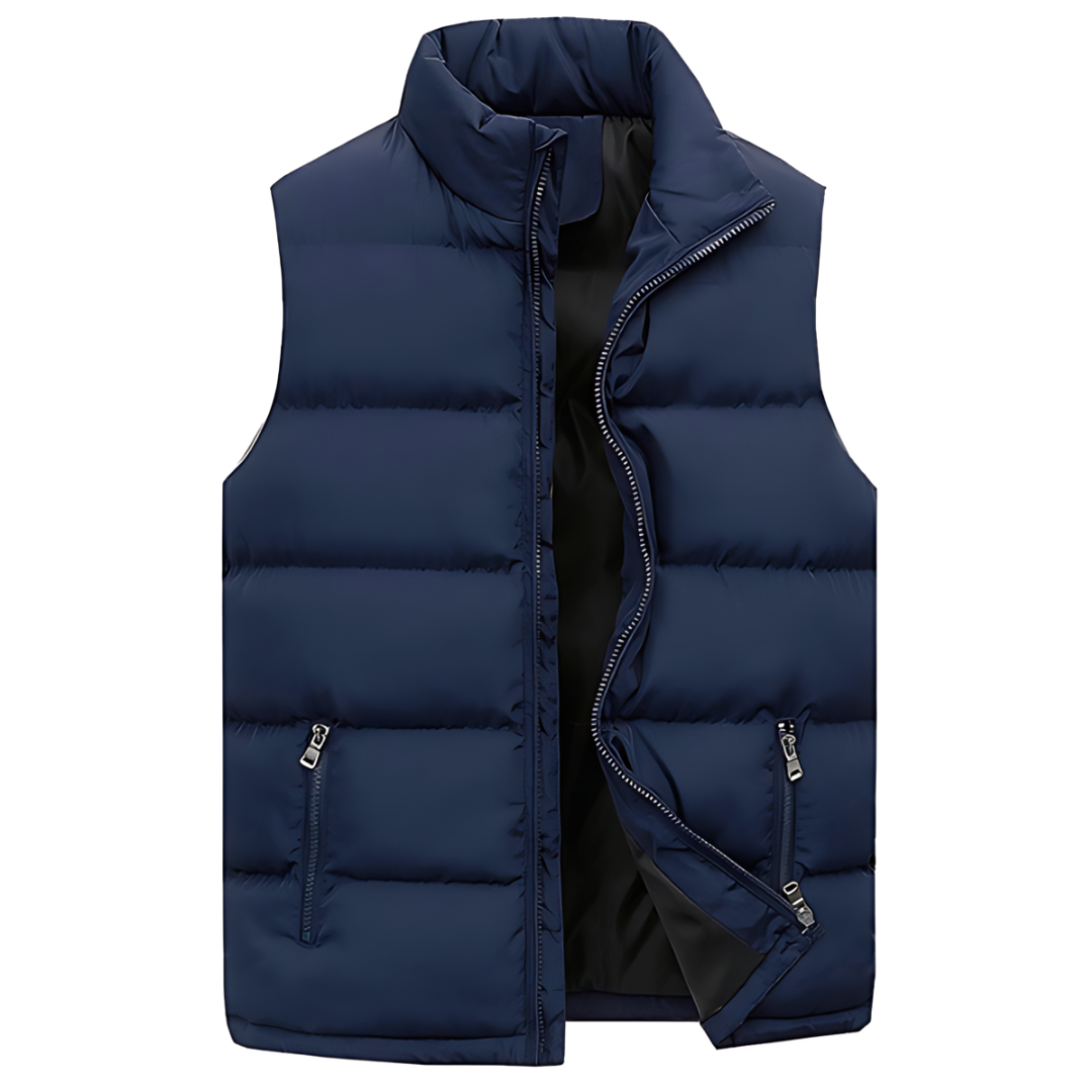 Puffer Vest - Mouwloze bodywarmer met rits voor mannen-Boetiek Moda