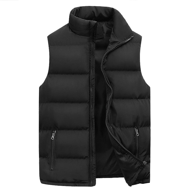 Puffer Vest | Ritssluiting | Gewatteerd | Bodywarmer | Heren Gilet-Boetiek Moda