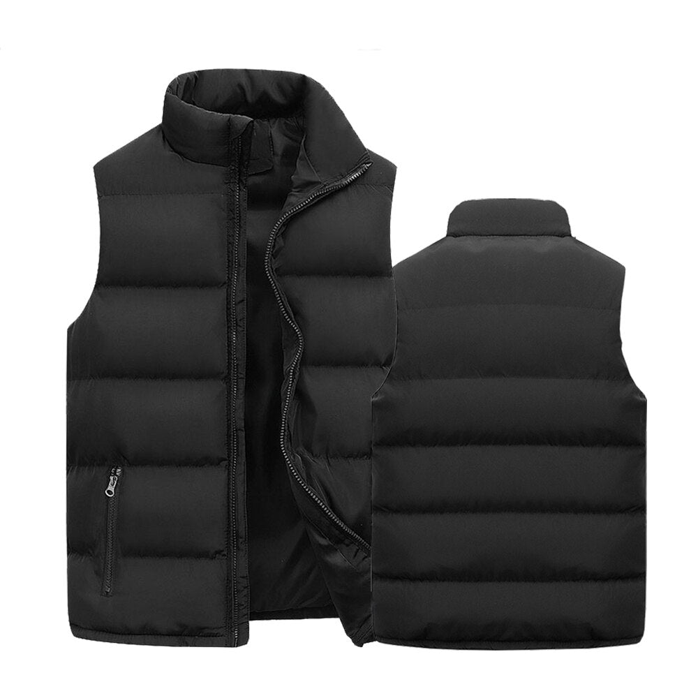 Puffer Vest | Ritssluiting | Gewatteerd | Bodywarmer | Heren Gilet-Boetiek Moda