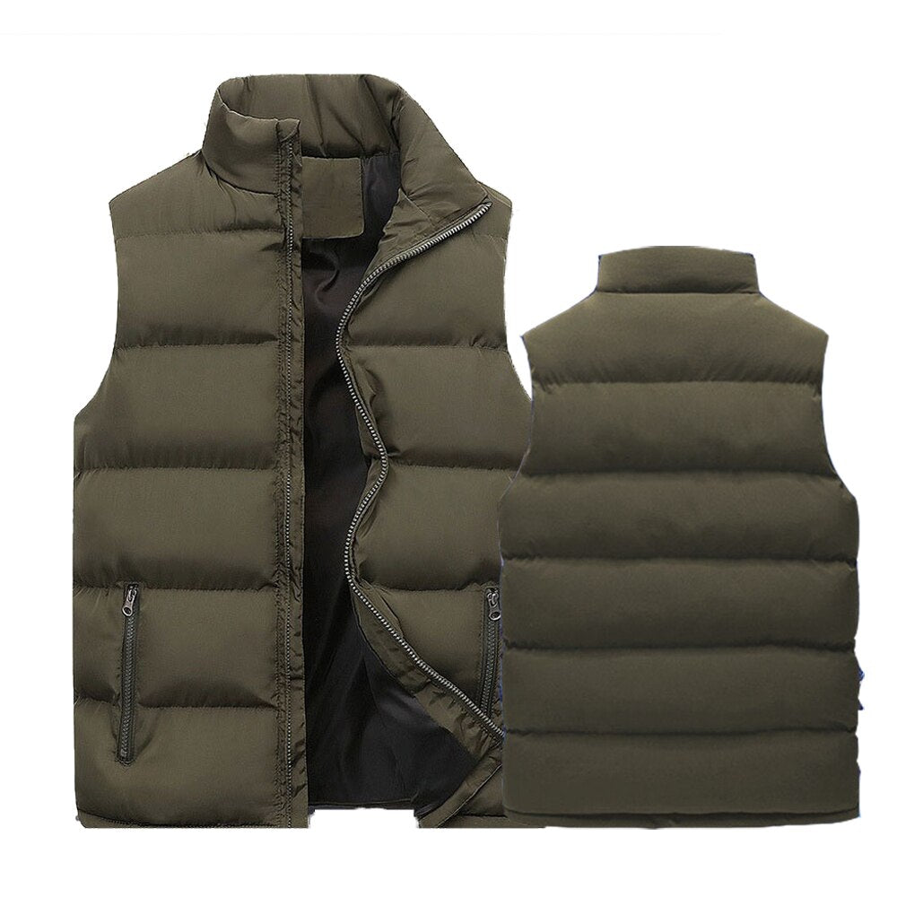 Puffer Vest | Ritssluiting | Gewatteerd | Bodywarmer | Heren Gilet-Boetiek Moda