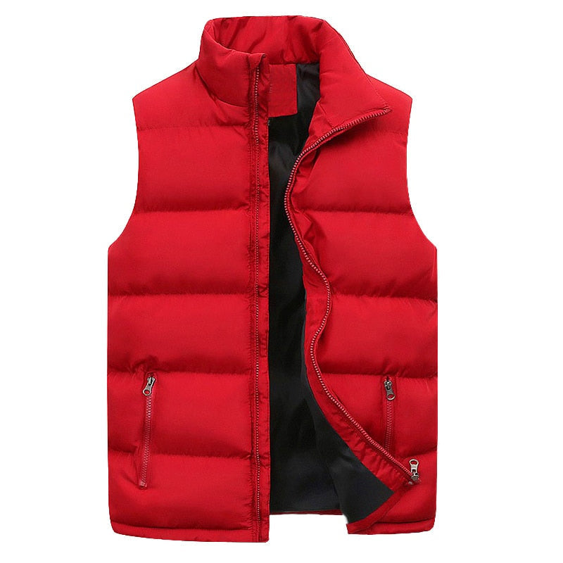 Puffer Vest | Ritssluiting | Gewatteerd | Bodywarmer | Heren Gilet-Boetiek Moda